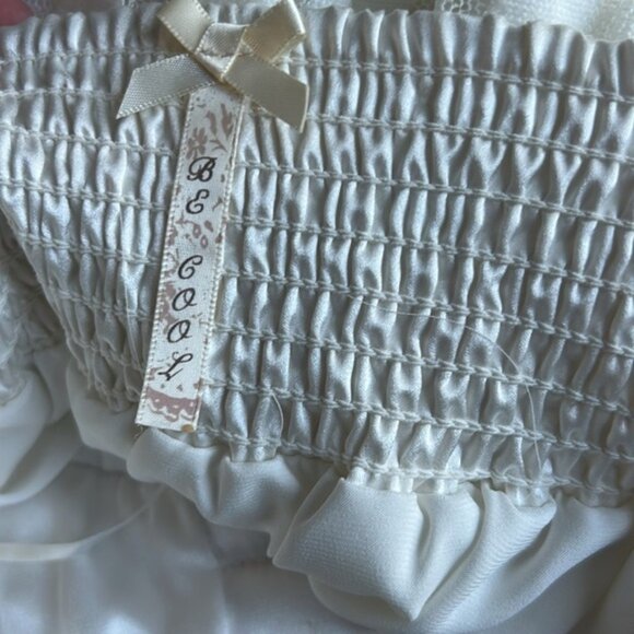 Ivory Tank Top with Bow | Baby Doll Style Tank Top | White Tank Top | - Picture 8 of 8